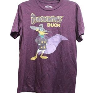 Disney Darkwing Duck Graphic T-Shirt Mens Small Purple Maroon Short‎ Sleeve Tee
